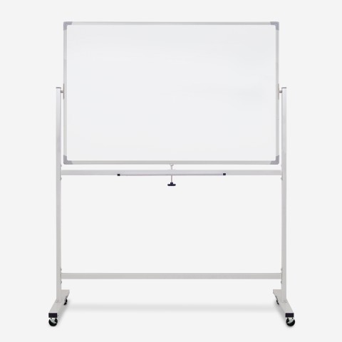 Magnetisk dubbelsidig whiteboard 120x90cm med hjul Albert L Kampanj