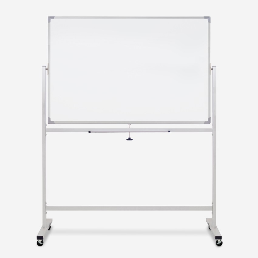 Magnetisk dubbelsidig whiteboard 120x90cm med hjul Albert L Kampanj