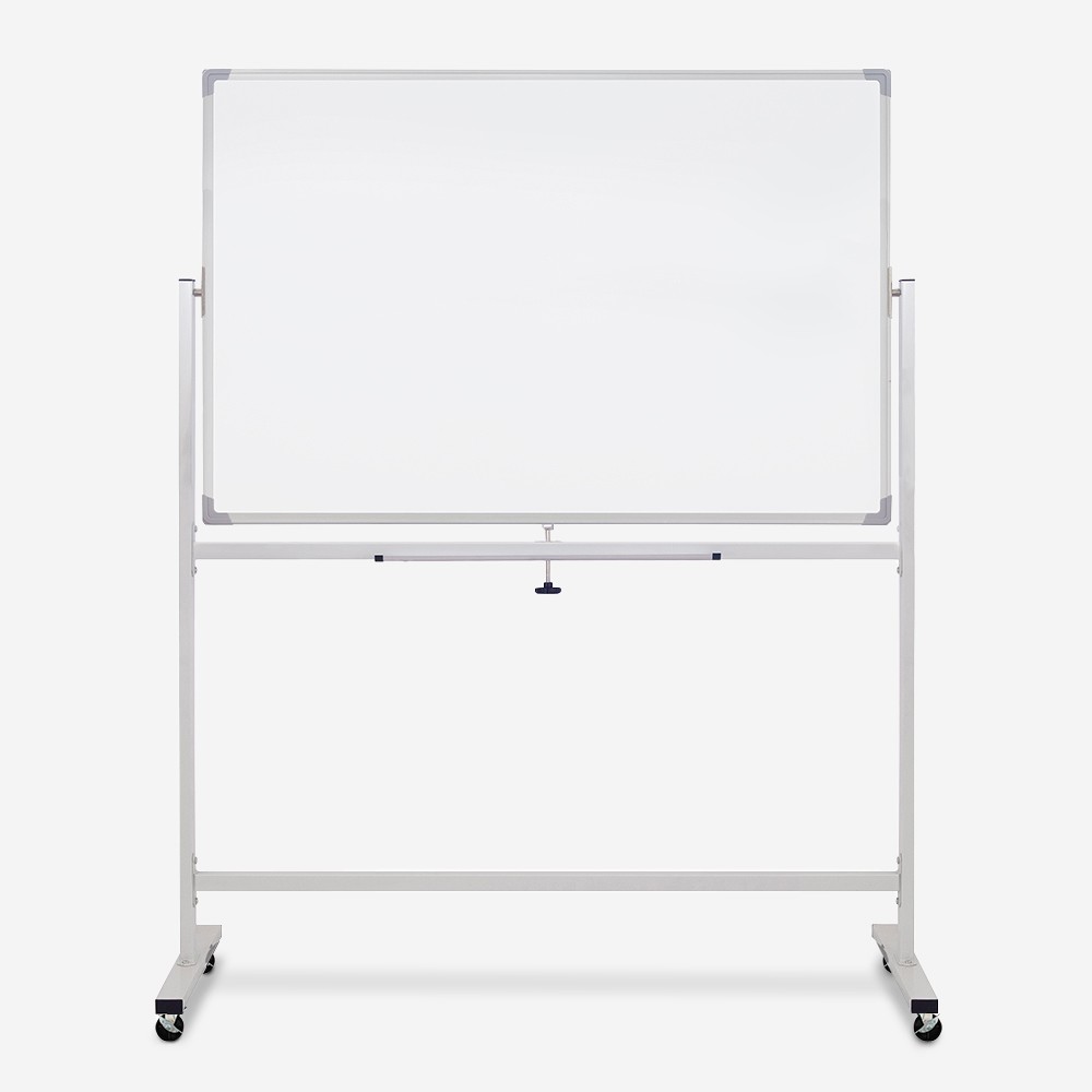 Magnetisk dubbelsidig whiteboard 120x90cm med hjul Albert L