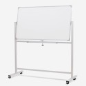 Magnetisk dubbelsidig whiteboard 120x90cm med hjul Albert L Erbjudande