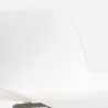 Set med högt bord 4 barstolar med ryggstöd 120x60cm Mitchell Katalog