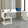 Modernt Skrivbord För Hem Och Kontor 180x60x92,5cm Övre Hylla Esse 2 Plus Modell