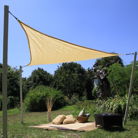 Triangulärt skuggsegel för trädgård solskydd och regnskydd solsegel Kurt Kampanj