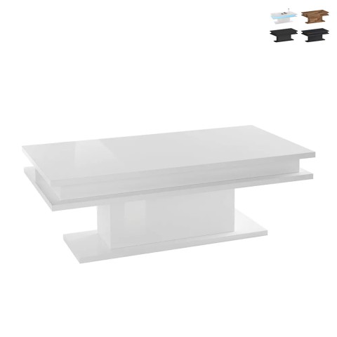 Blank vitt soffbord för vardagsrum 100x55cm design Little Big Kampanj