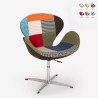 Snurrfåtölj vridbar stol modern design lapptäcke stil vardagsrum studio Stork Försäljning