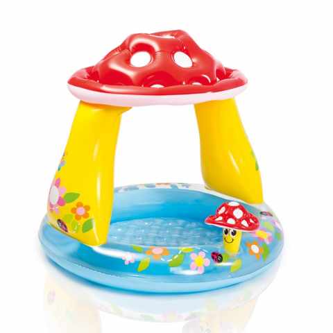 Intex 57114 Uppblåsbar Barnpool Svamp Baby Pool Spel