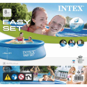 Uppblåsbar Pool Intex 28112 244x76 Rund Ovanmark Med Filter Pump PVC Egenskaper