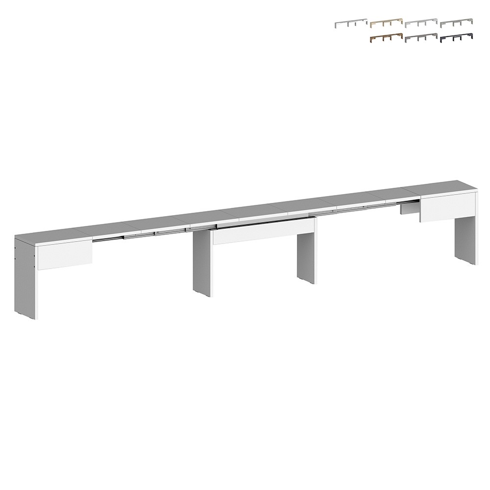 Bänk för utdragbart matbord förlängningsbart konsolbord 66-290cm Pratika B