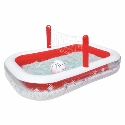 Uppblåsbar Pool För Barn Bestway 54125 Volleyboll 253x168x98cm