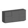 Modern skänk 2 dörrar 3 lådor vardagsrum sideboard Glencoe Kostnad