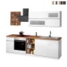 Modernt komplett kök med linjär design 256cm modulär Unica Kampanj