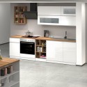 Modernt komplett kök med linjär design 256cm modulär Unica Rabatter