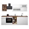 Modernt komplett kök med linjär design 256cm modulär Unica 