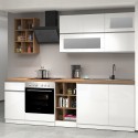 Modernt komplett kök med linjär design 256cm modulär Unica 