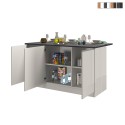 Köksö 3 Dörrar Modern Stil 155x90x90cm 3 sittplatser Deaton Försäljning