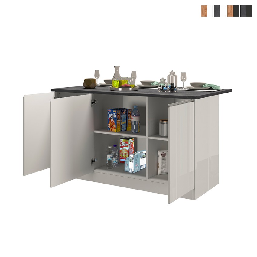 Köksö 3 Dörrar Modern Stil 155x90x90cm 3 sittplatser Deaton Försäljning Köksö 3 Dörrar Modern Stil 155x90x90cm 3 sittplatser Deaton Försäljning