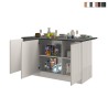 Köksö 3 Dörrar Modern Stil 155x90x90cm 3 sittplatser Deaton Försäljning