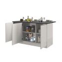 Köksö 3 Dörrar Modern Stil 155x90x90cm 3 sittplatser Deaton Inköp