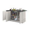 Köksö 3 Dörrar Modern Stil 155x90x90cm 3 sittplatser Deaton Inköp