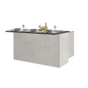 Köksö 3 Dörrar Modern Stil 155x90x90cm 3 sittplatser Deaton 