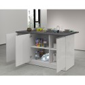 Köksö 3 Dörrar Modern Stil 155x90x90cm 3 sittplatser Deaton 