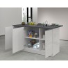 Köksö 3 Dörrar Modern Stil 155x90x90cm 3 sittplatser Deaton 