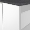 Köksö 3 Dörrar Modern Stil 155x90x90cm 3 sittplatser Deaton 