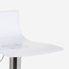 Transparent vridbar barstol modern design metall bar kök Juneau 