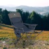 Hopfällbar campingstol justerbart ryggstöd fotstöd Trivor Försäljning