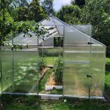 Växthus trädgård aluminium polykarbonat 220x150-220-290x205h Sanus M Egenskaper