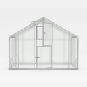 Växthus aluminium polykarbonat trädgård 290x150-220-290x220h Sanus WM Rea