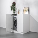 Vitt Skåp för tvättmaskin torktumlare 2 dörrar 71x71x91,5cm Ceresio Katalog