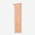 Trädgårdsförvaringsskåp 87x45x160cm i trä med 2 dörrar Mallard Bestånd