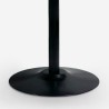 Modernt matsalsbord Goblet stil svart runt 120cm Blackwood+ Rea