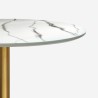 Runt Bord Goblet stil 80cm marmor-effekt guldig klassisk stil Monika Erbjudande
