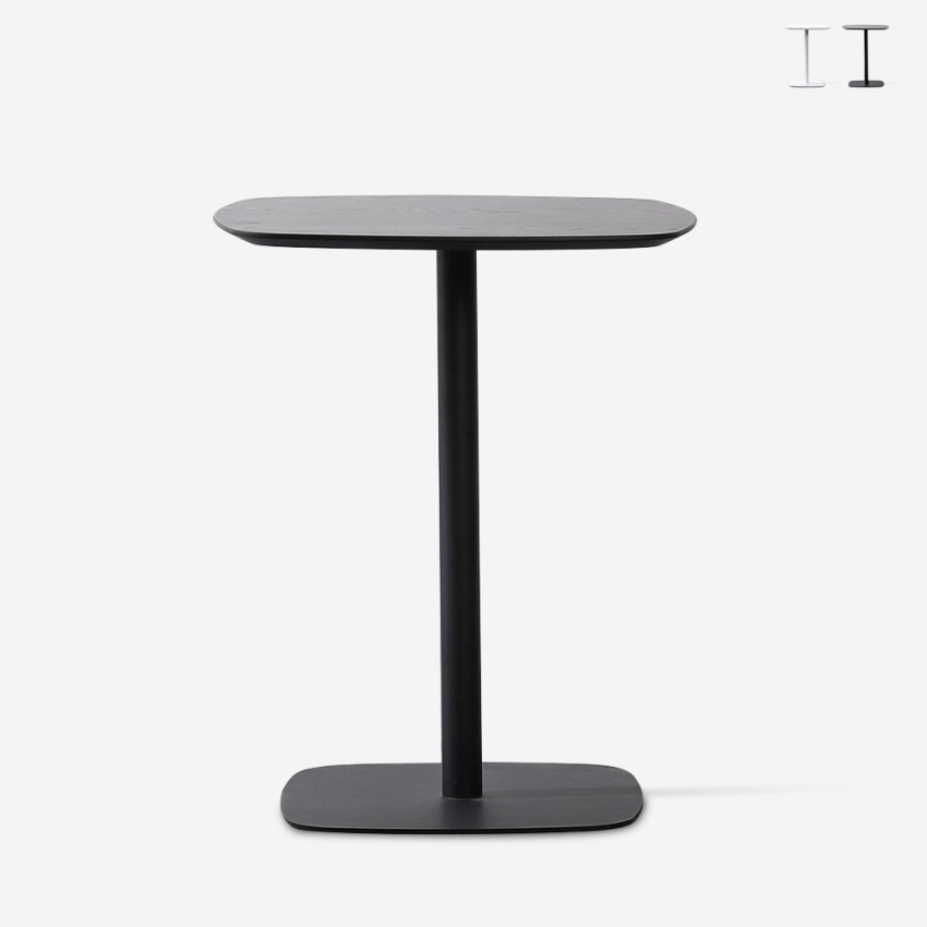 Matbord 60x60cm i trä och metall Bar restaurang bistro Kells Försäljning