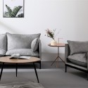 Set med 2-sits soffa och fåtölj i grått tyg modern stil Hannover Rea