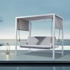 Hammock för trädgård i aluminium 3 sovplatser med stort soltak Mirage Rabatter