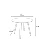 Runt bord för utomhusbruk Ø 120cm modern design antracit Akron Rabatter