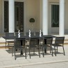 Förlängningsbart bord 135-270x90cm utomhus trädgård 8-10 platser Fenis Försäljning