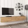 Vägghängd TV-bänk med 3 dörrar 180cm vardagsrum modern design Damla  Rea