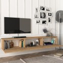 Vägghängd TV-bänk med 3 dörrar 180cm vardagsrum modern design Damla  Egenskaper
