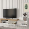 Vägghängd TV-Bänk 1 dörr och hylla 180x32x42cm modern design Trella Pris