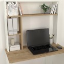 Skrivbord för kontor 90x45x148cm vitt trä med bokhyllor Ester Katalog