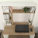 Skrivbord för kontor 90x45x148cm vitt trä med bokhyllor Ester Bestånd
