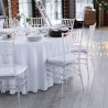 Set med 20 transparenta stolar restaurang ceremonier evenemang Chiavarina Crystal Försäljning
