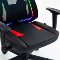 Gamingstol justerbar ergonomisk kontorsstol RGB-belysning Gundam   Pris