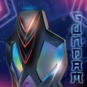 Gamingstol justerbar ergonomisk kontorsstol RGB-belysning Gundam   Erbjudande