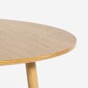 Runt matbord i trä 80 cm design Frajus Erbjudande