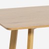 Matbord 120x80cm vit eller trä bordsskiva Skandinavisk stil Valk Egenskaper